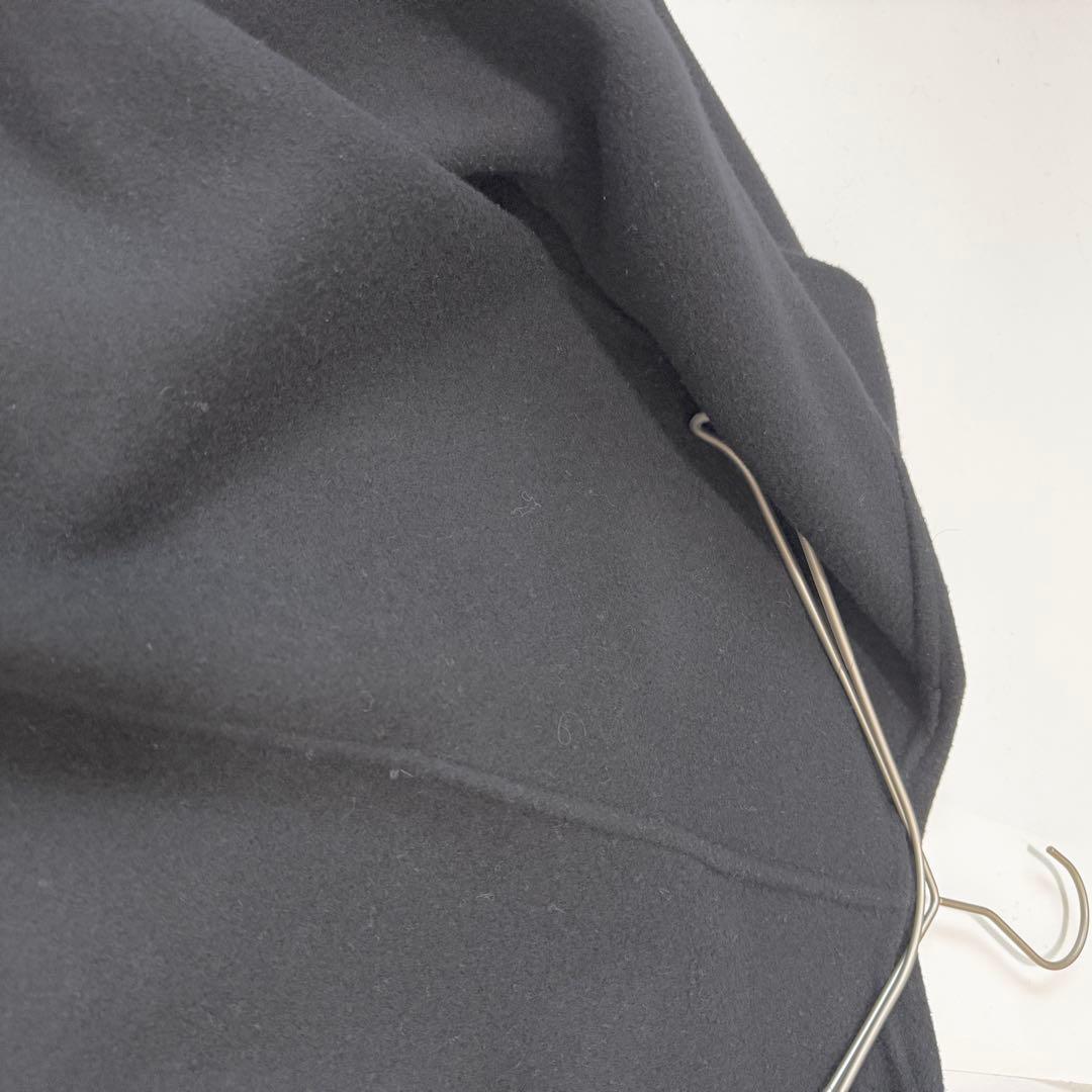 エストネーション ウールビーバーガウンコート ベルト ダブルフェイス　黒　36