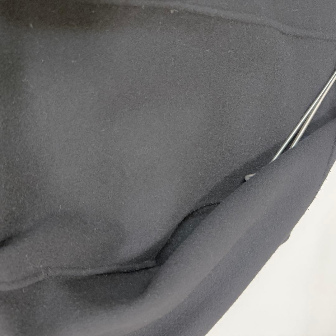 エストネーション ウールビーバーガウンコート ベルト ダブルフェイス　黒　36