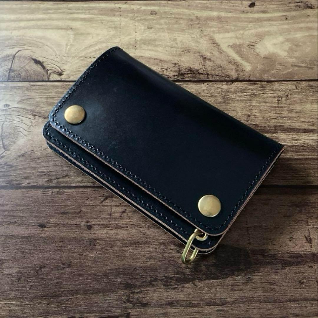 【999】北米ステアハイドトラッカーウォレット150【お札を折らずに収納】