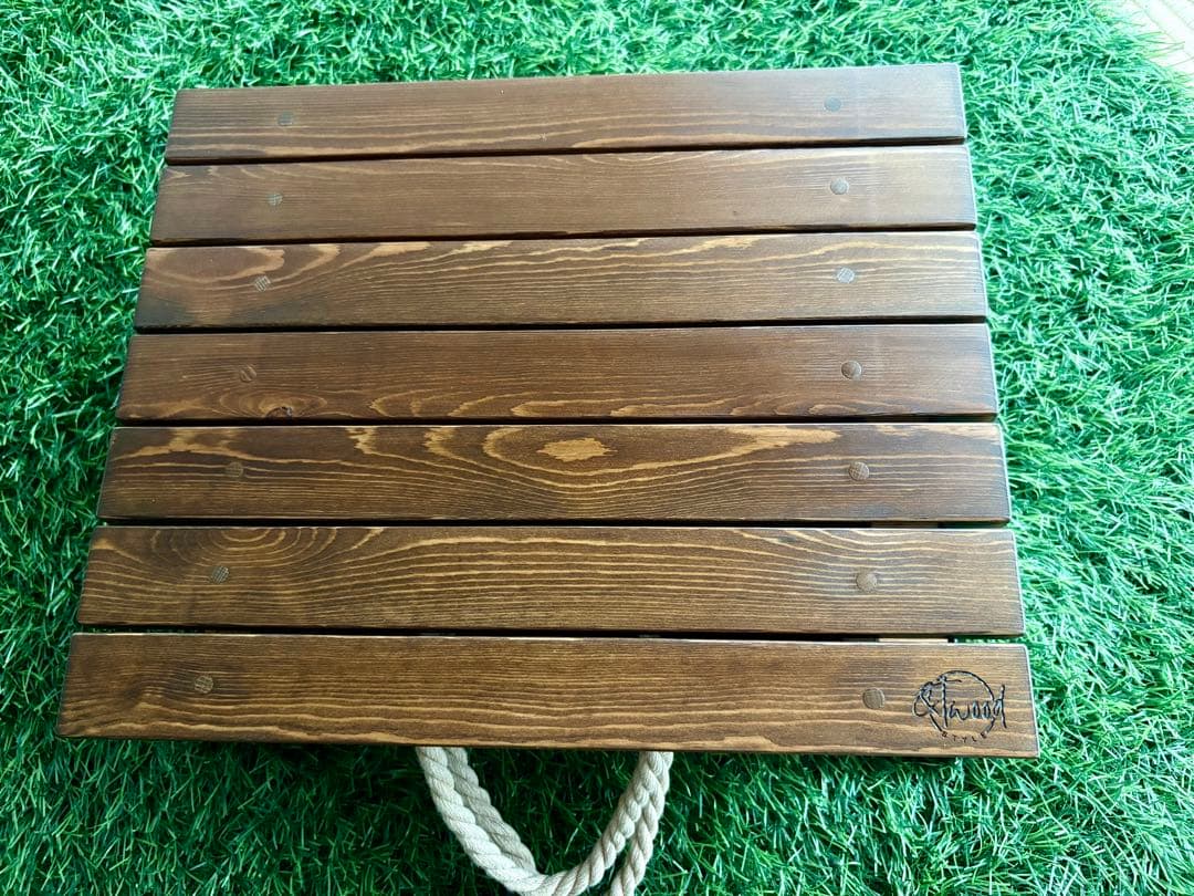 木製折り畳み式アウトドアテーブル【カラー:ウォルナット】