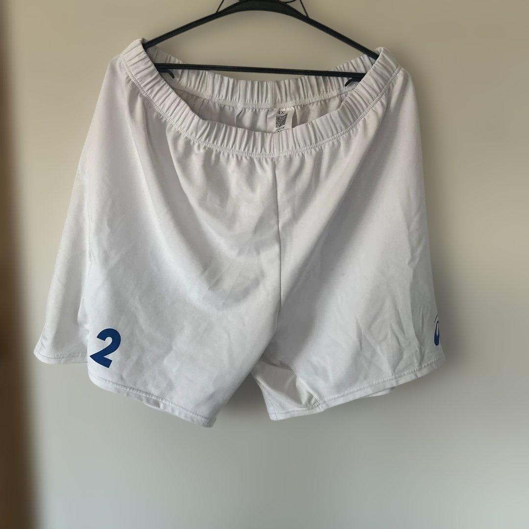 高橋健太郎選手　4XL ホワイト バレーボール用ショーツ