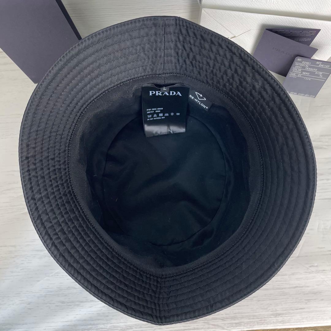 ✨️未使用級✨️ PRADA バケットハット ReNylon Lサイズ 三角ロゴ