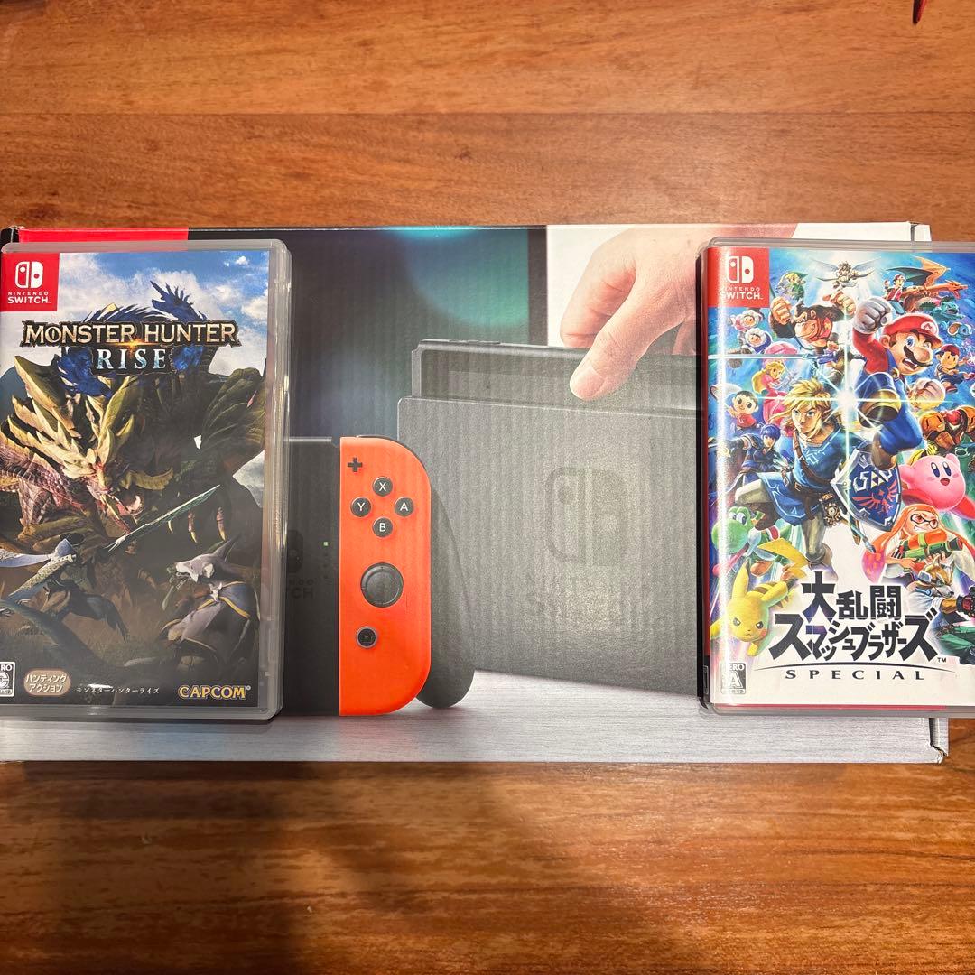 Nintendo switch 本体　スマブラ　モンハン　セット