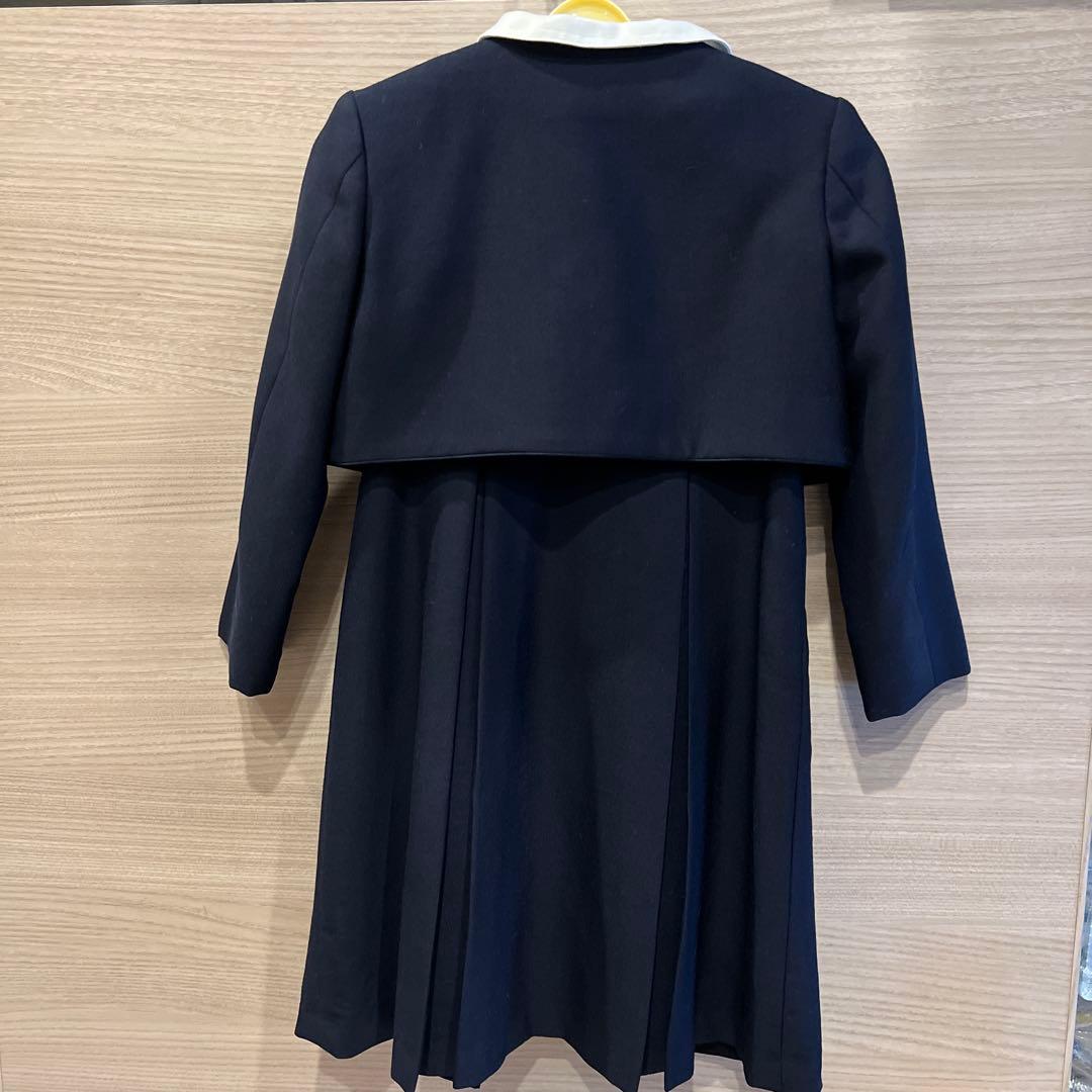 familiar アンサンブル　ワンピース　お受験　紺