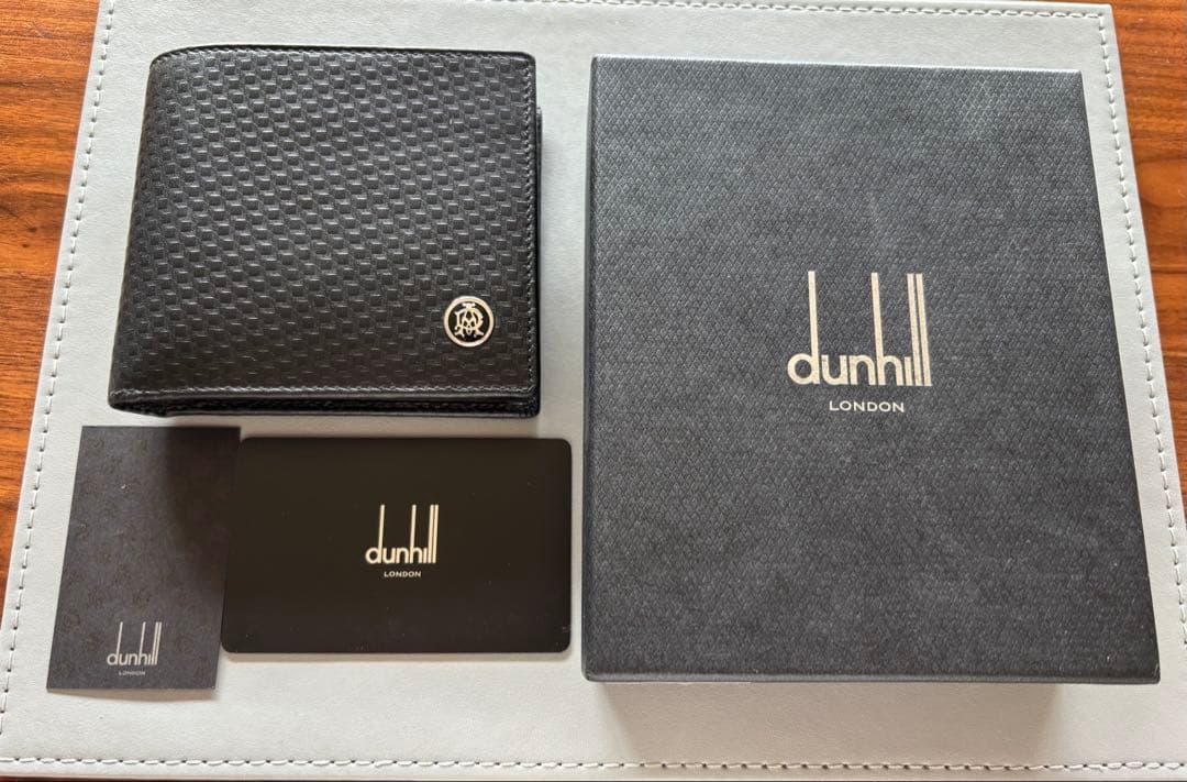 dunhill ブラック 二つ折り財布新品未使用