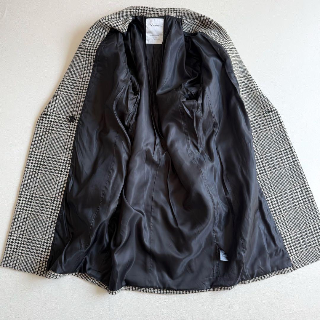 美品　アパルトモン　チェックダブルコート　lisiere ドゥーズィエムクラス