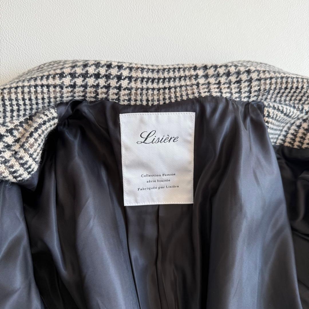 美品　アパルトモン　チェックダブルコート　lisiere ドゥーズィエムクラス