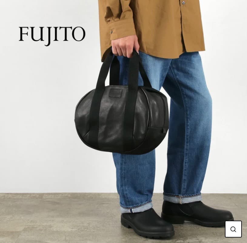 【美品】FUJITO フジト レザー ヘルメットバッグ メンズ 鞄 ミリタリー