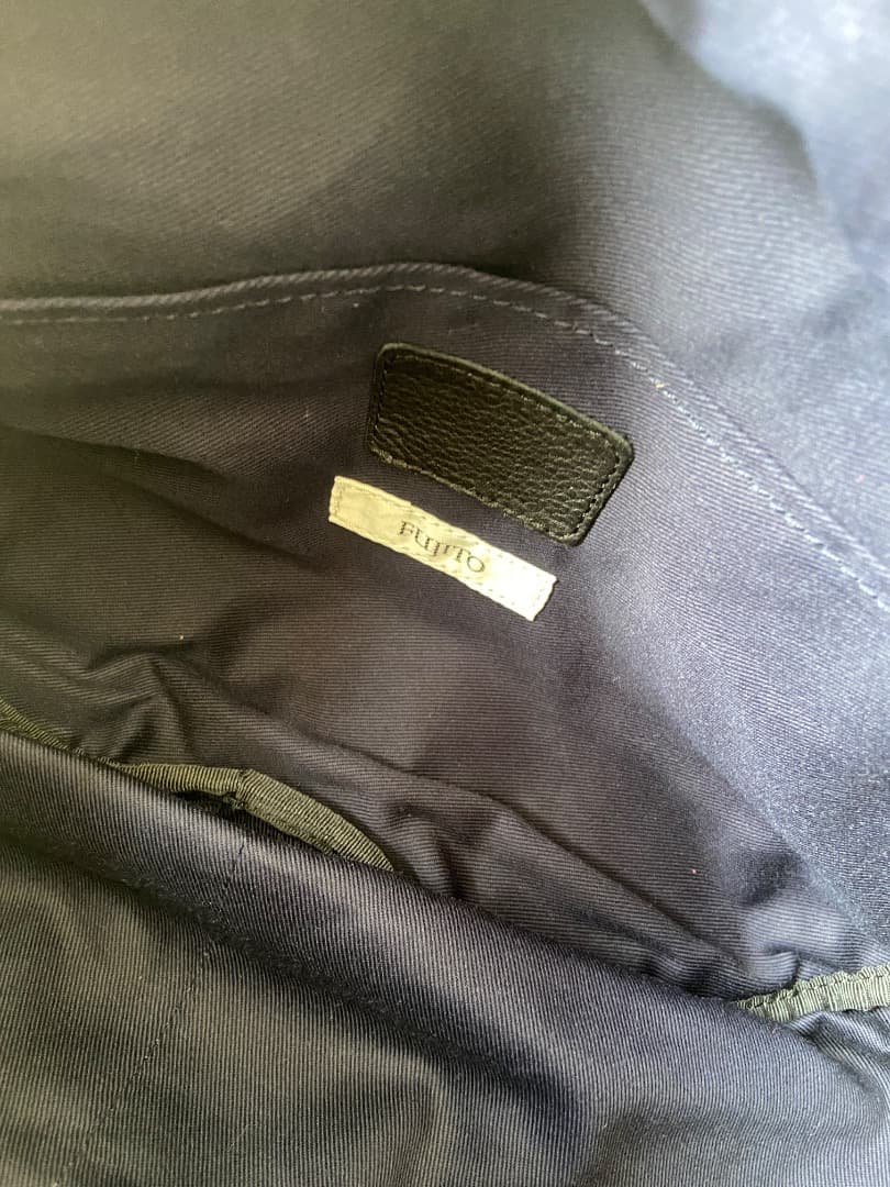 【美品】FUJITO フジト レザー ヘルメットバッグ メンズ 鞄 ミリタリー