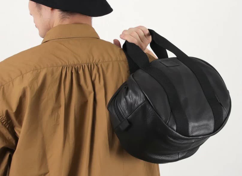 【美品】FUJITO フジト レザー ヘルメットバッグ メンズ 鞄 ミリタリー