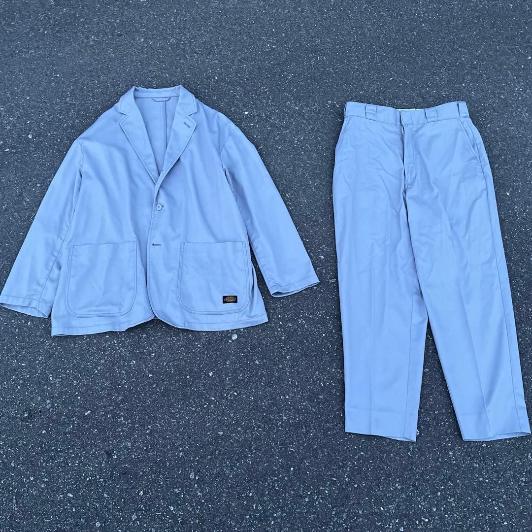 Dickies×tripstar×BEAMS セットアップ ライトグレー 20春