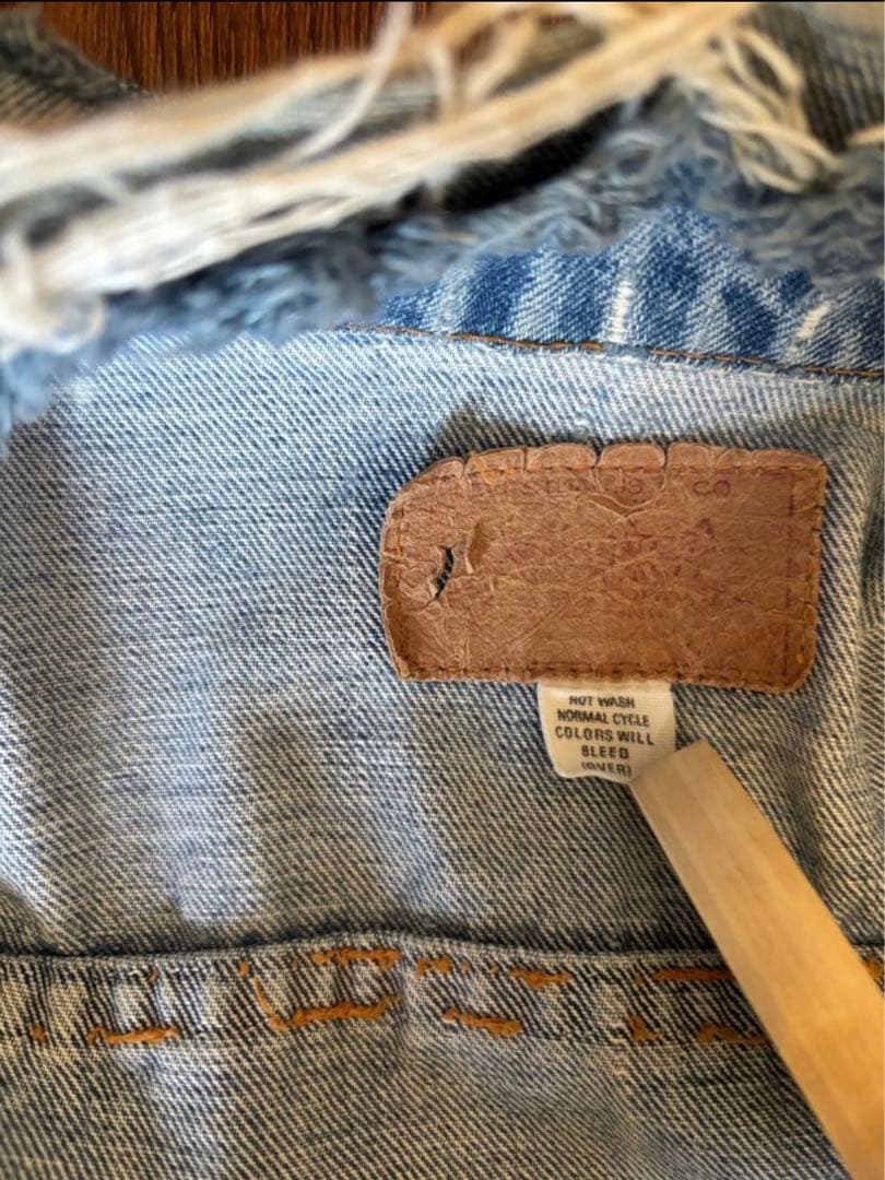 l*巻様 Levi's 60s 4th ビッグE デニムジャケット　Gジャン　布