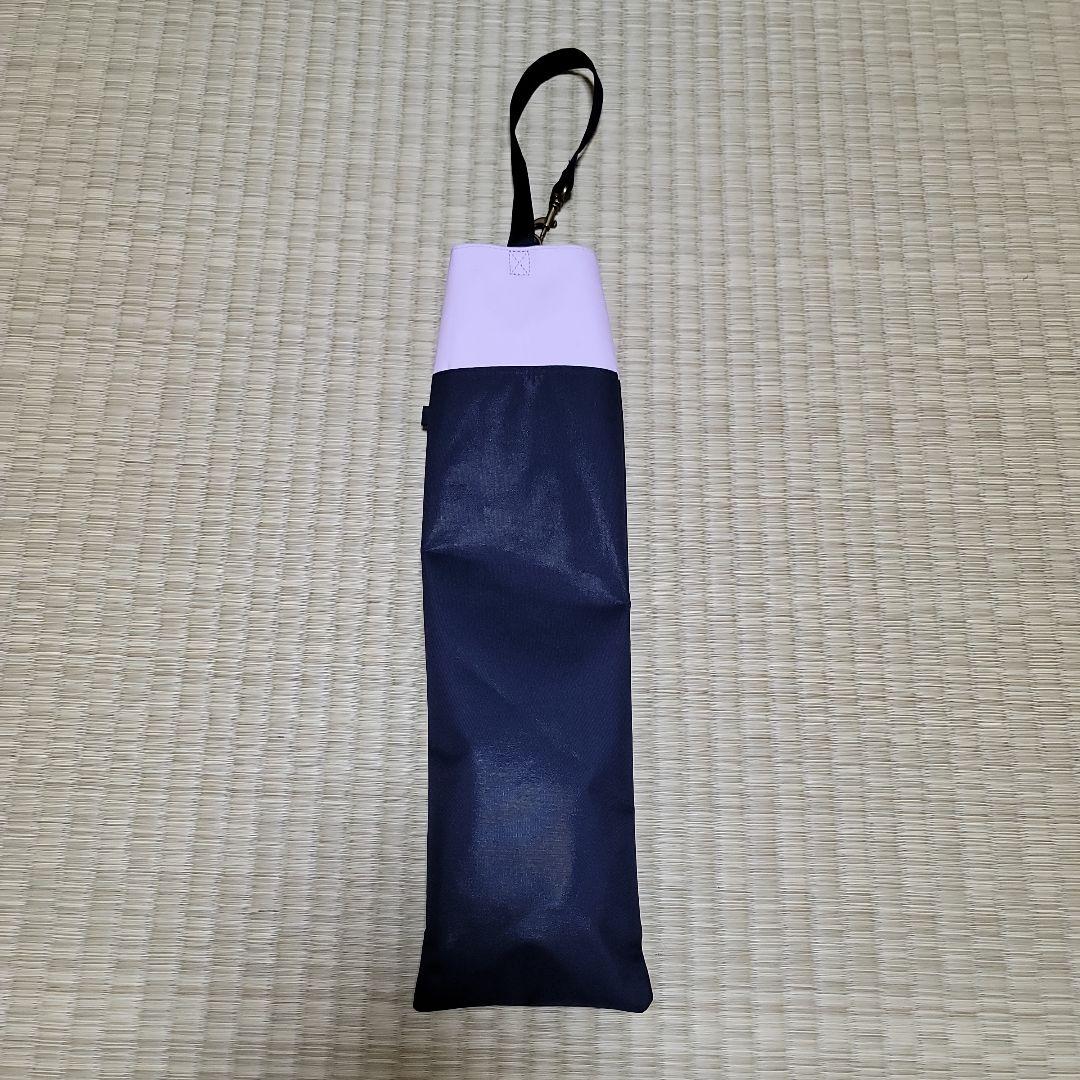 芦屋ロサブラン 折りたたみ日傘 2段折りミドル コンビ 曲がり手元 55cm