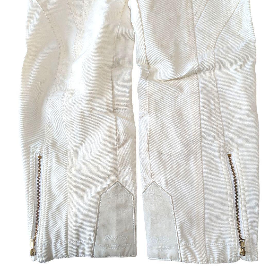 ellesse スキーウェア 上下セット　白と紺色 M キッズ 160