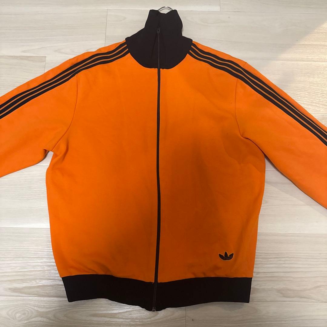 adidas トラックジャケット　オレンジ　西ドイツデサント小松菜奈着