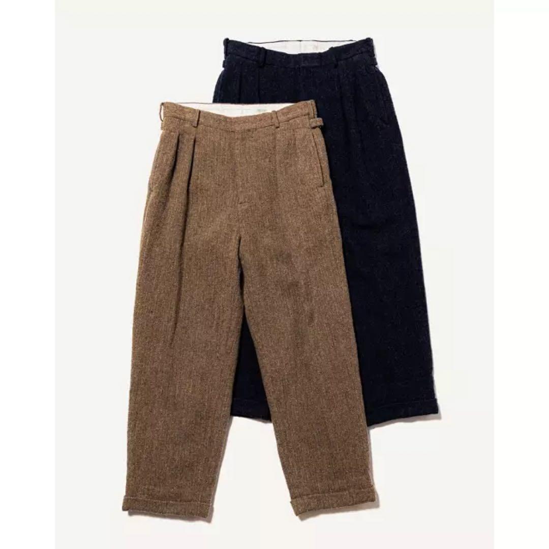 A.PRESSE Tweed Two Tuck Trousers サイズ2
