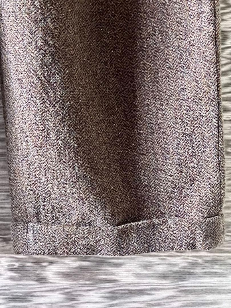 A.PRESSE Tweed Two Tuck Trousers サイズ2