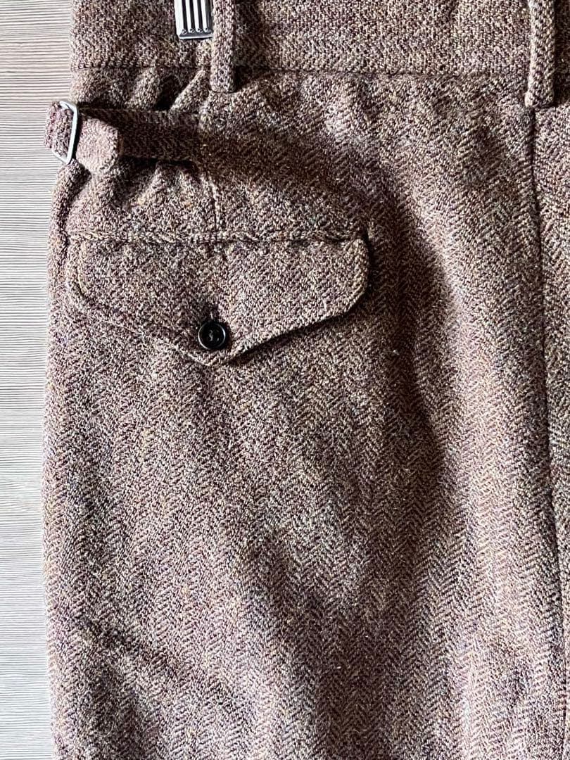 A.PRESSE Tweed Two Tuck Trousers サイズ2