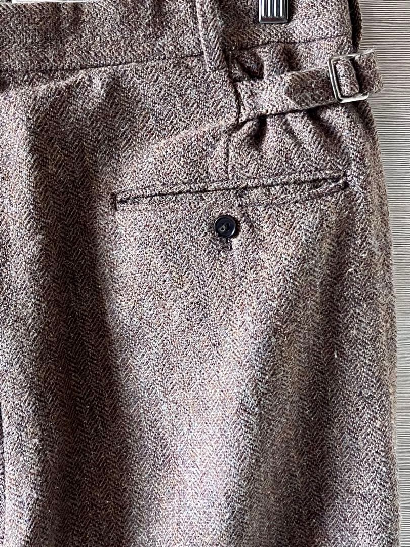 A.PRESSE Tweed Two Tuck Trousers サイズ2