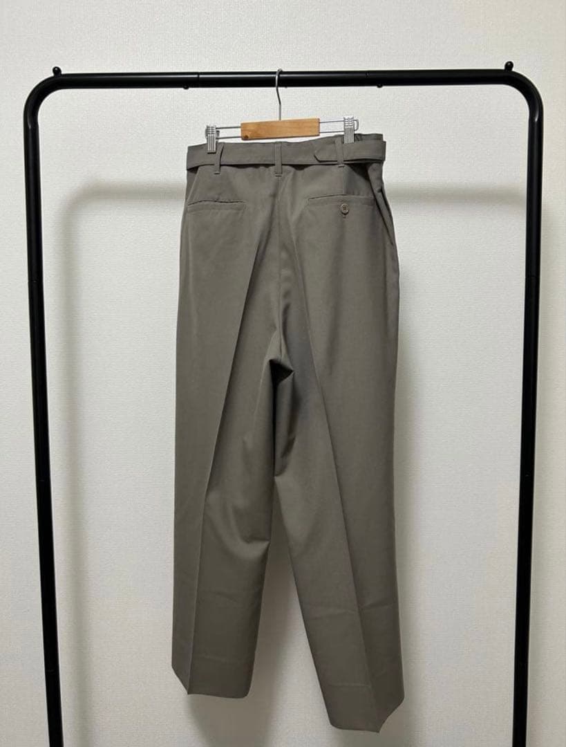 パンツ LEMAIRE 22aw belted pleat trousers