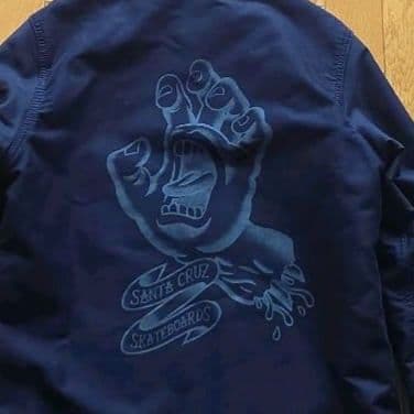 アルファ×サンタクルーズ N-1デッキジャケット ミリタリー ボア ネイビー M