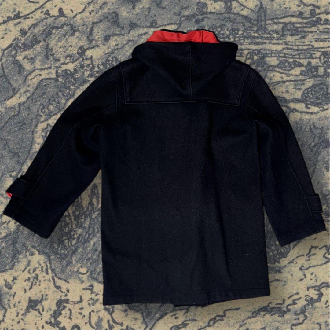 イギリス製 ツイードウール100% tibbett ダッフル コート ネイビー