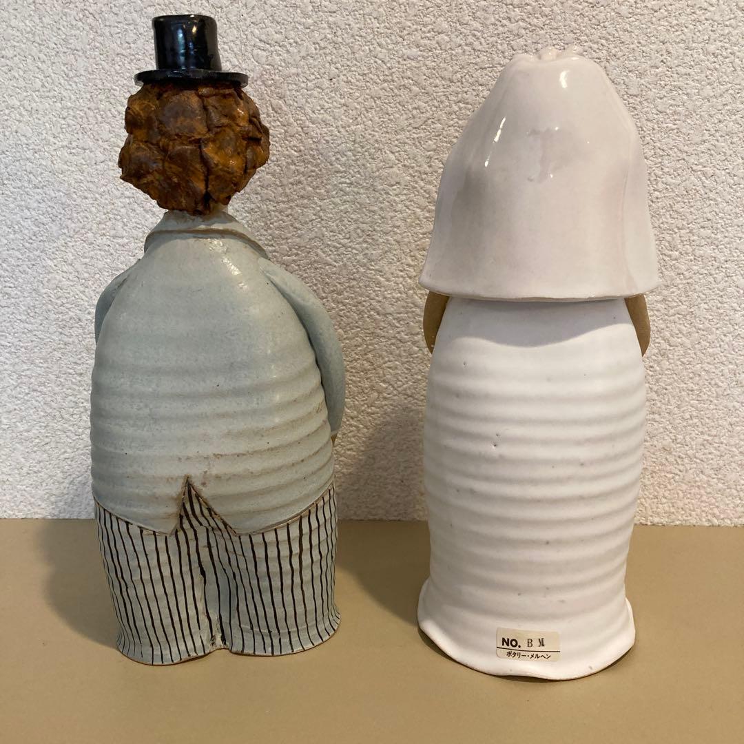 ウェディング人形　新郎新婦　陶器　人形　作家物　手作り