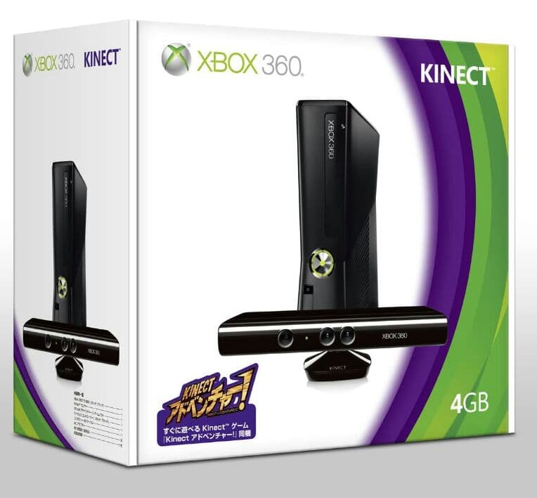 Xbox 360 4GB　Kinect セット　新品　マイクロソフト