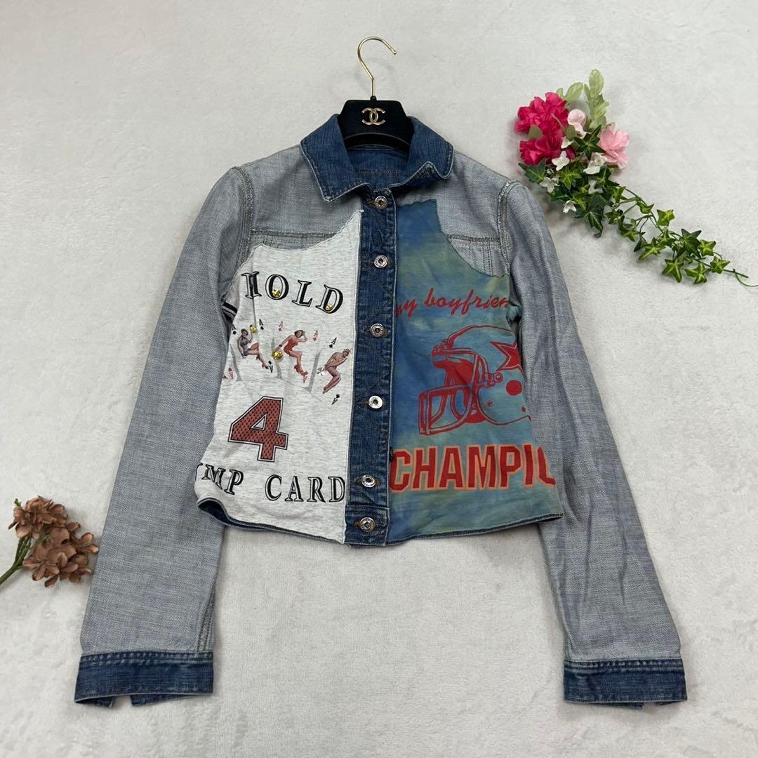 K156 S ドルチェアンドガッバーナ Y2K デニムジャケット レディース