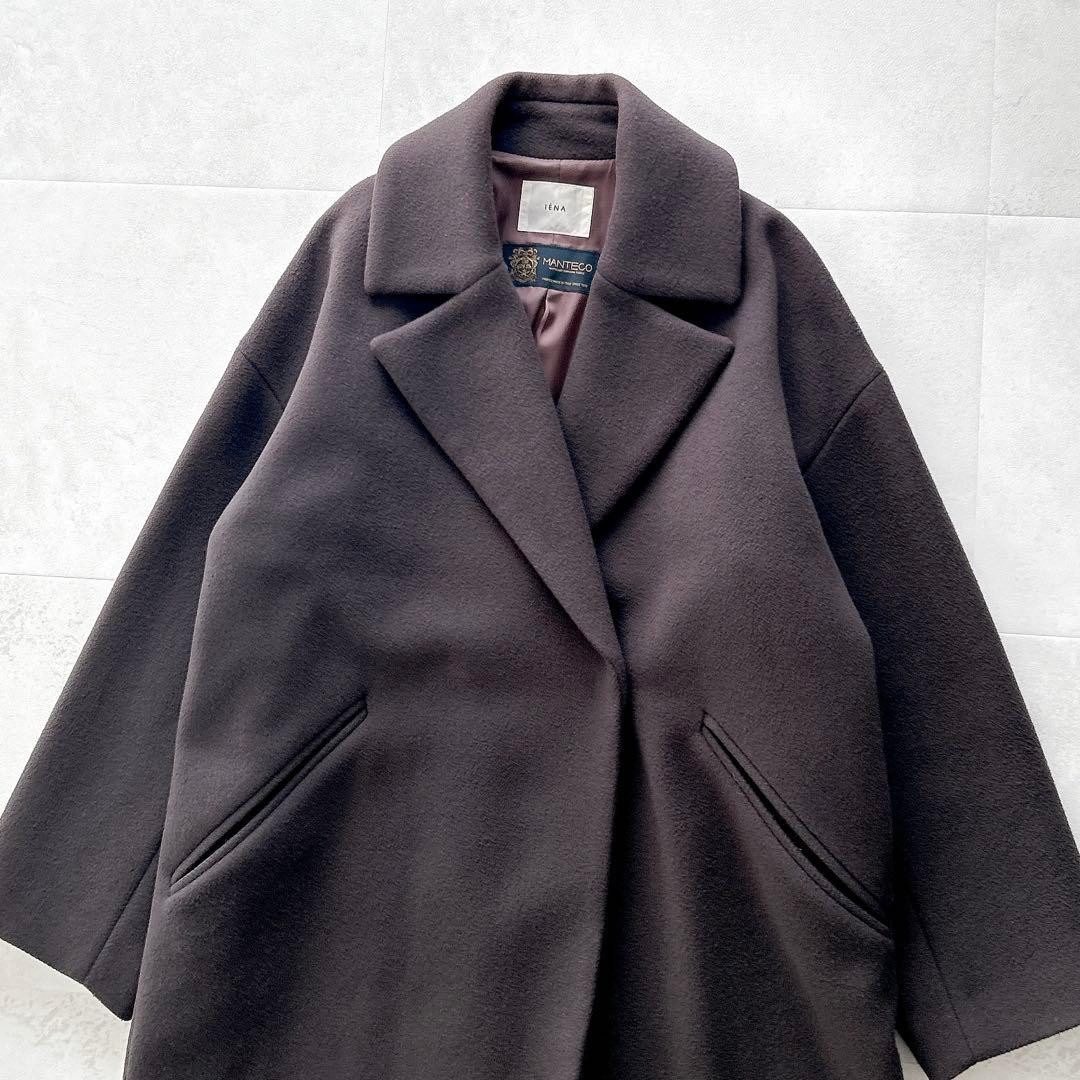 定番✨イエナ　マンテコ　オーバーチェスターコート　高級生地　人気カラー✨コクーン