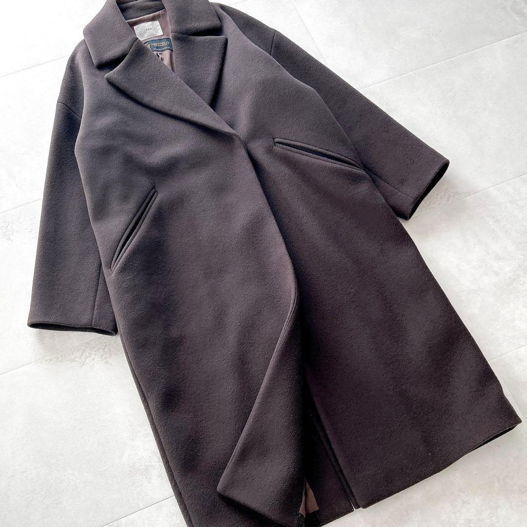 定番✨イエナ　マンテコ　オーバーチェスターコート　高級生地　人気カラー✨コクーン