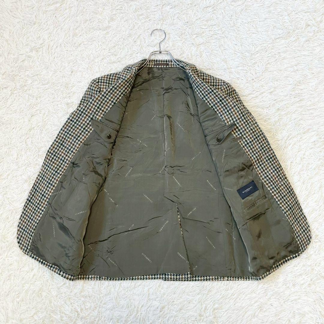 BURBERRY　バーバリー　千鳥格子　エルボーパッチ　くるみボタン　ジャケット