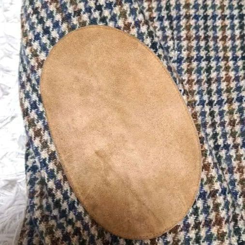 BURBERRY　バーバリー　千鳥格子　エルボーパッチ　くるみボタン　ジャケット