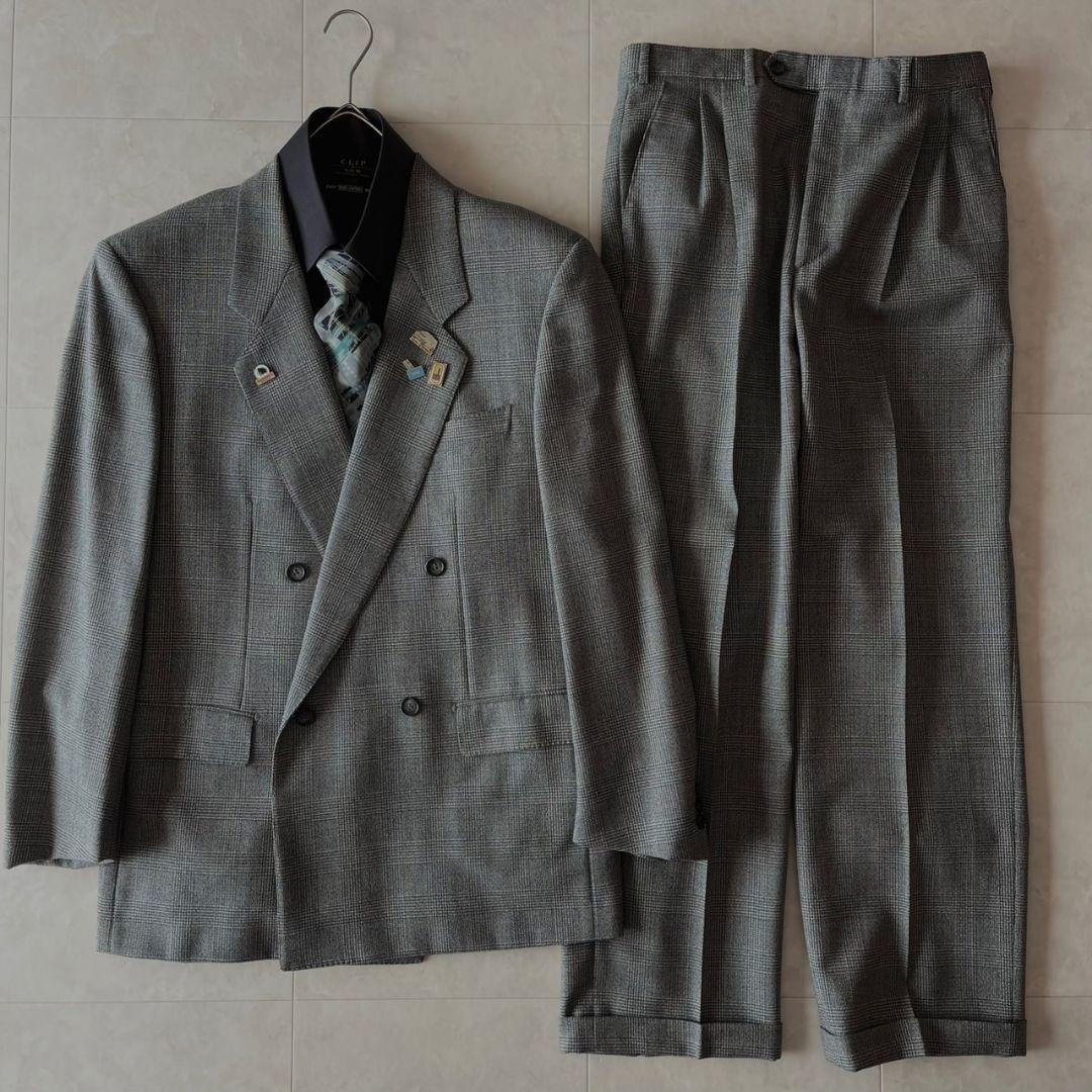 90s豪華5点セット イタリア製極上ウールスーツイッセイミヤケネクタイ