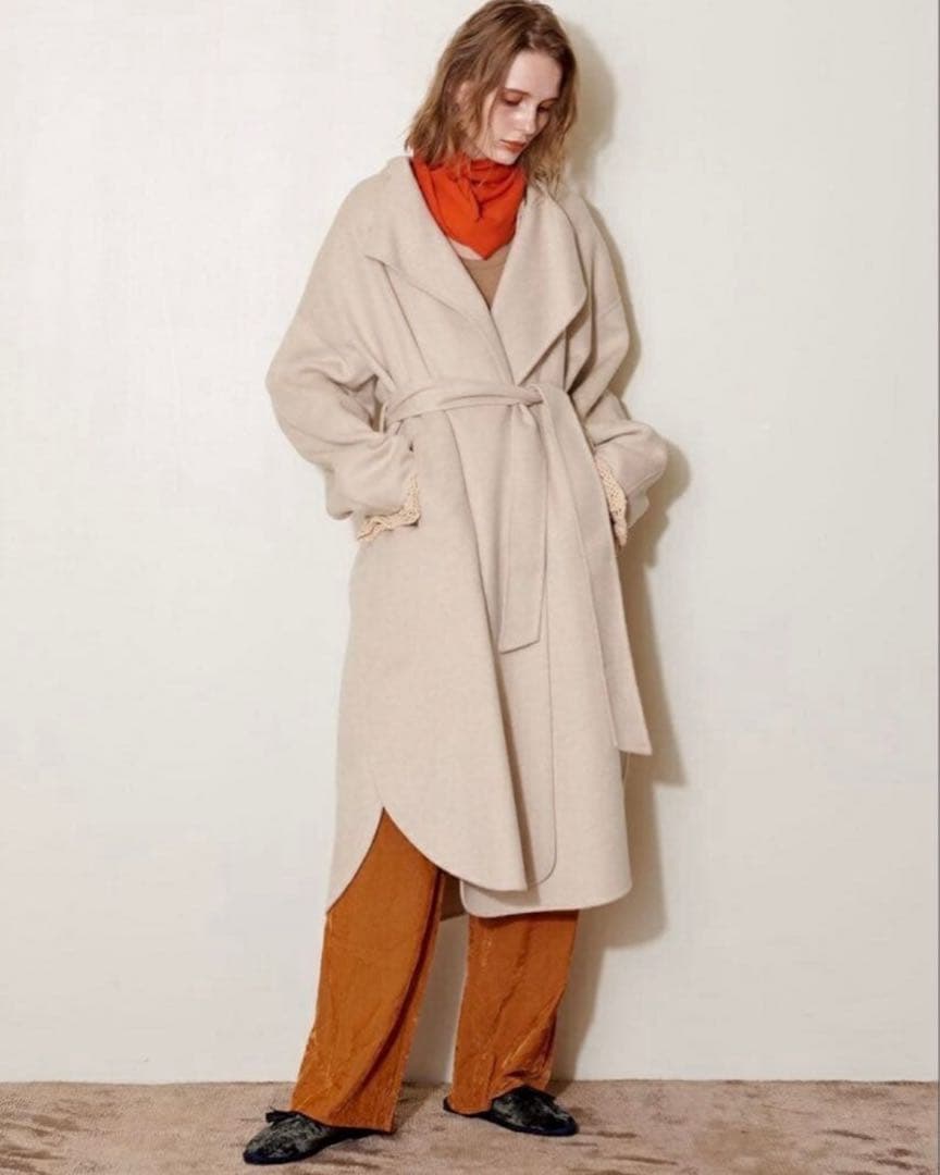 イウエンマトフ リバースリットコートロングコート