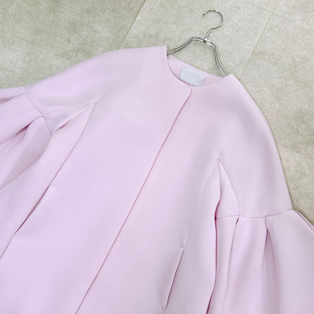 【新品タグ付き✨】 セルフォード ベルスリーブコクーンコート ピンク 2023年