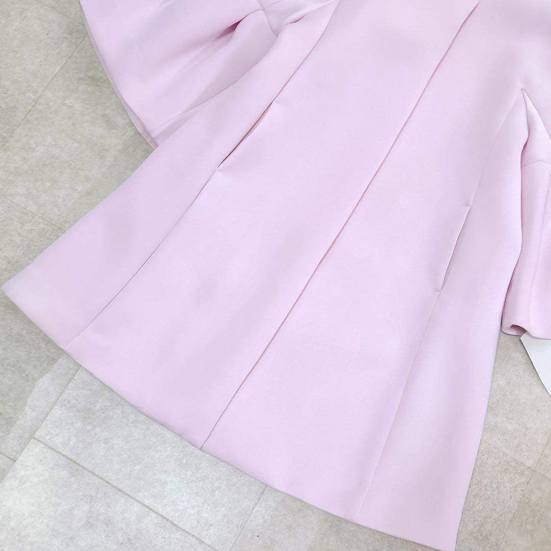 【新品タグ付き✨】 セルフォード ベルスリーブコクーンコート ピンク 2023年