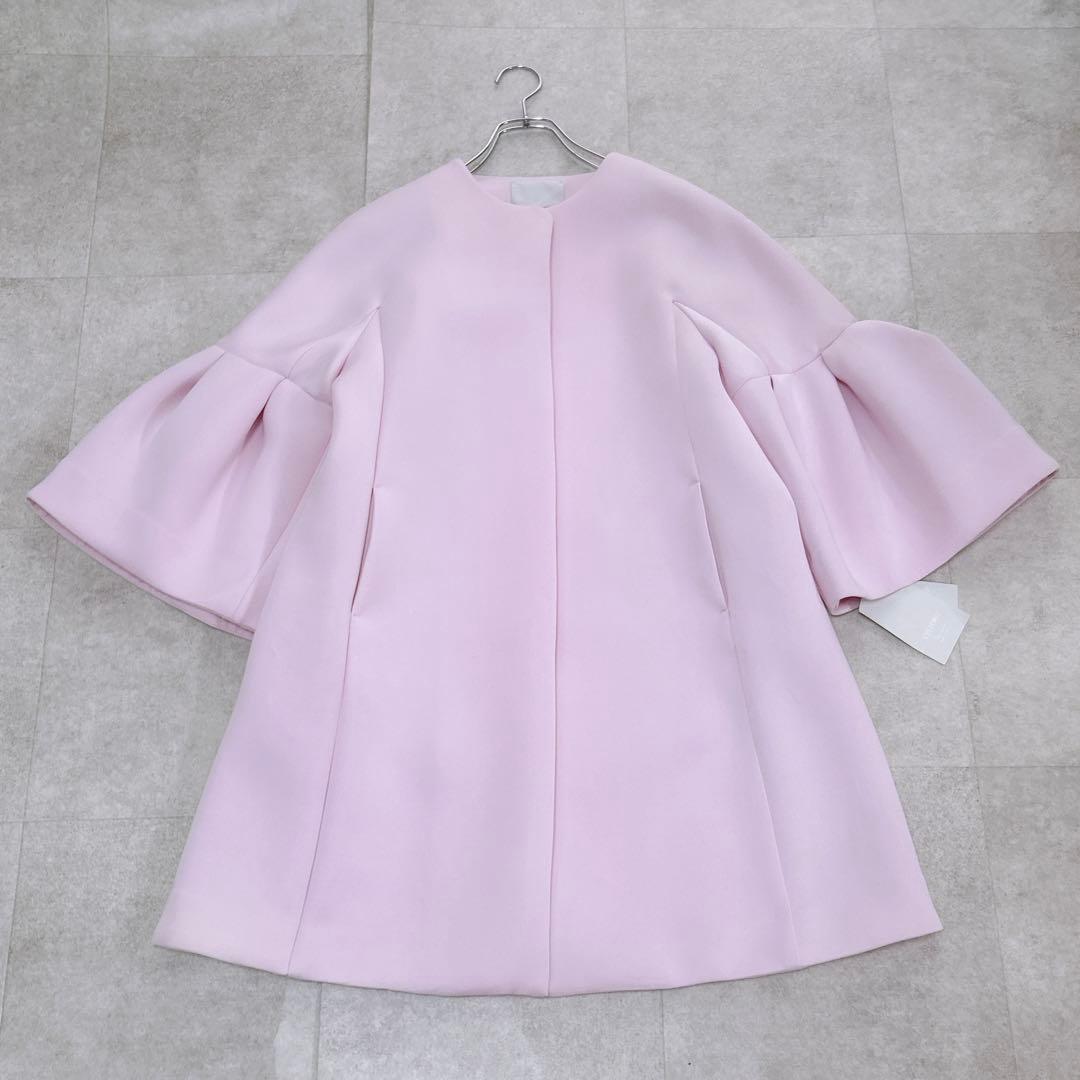 【新品タグ付き✨】 セルフォード ベルスリーブコクーンコート ピンク 2023年