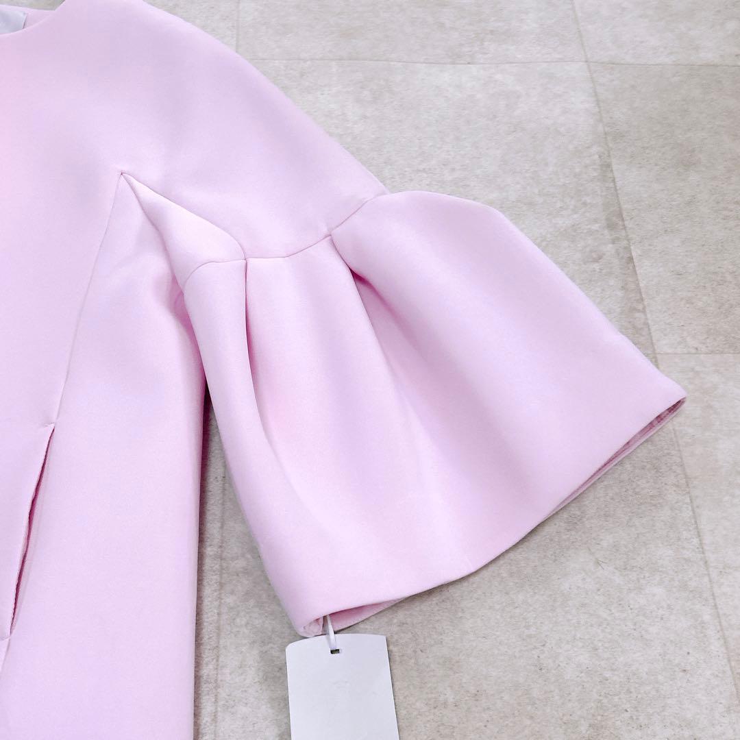 【新品タグ付き✨】 セルフォード ベルスリーブコクーンコート ピンク 2023年