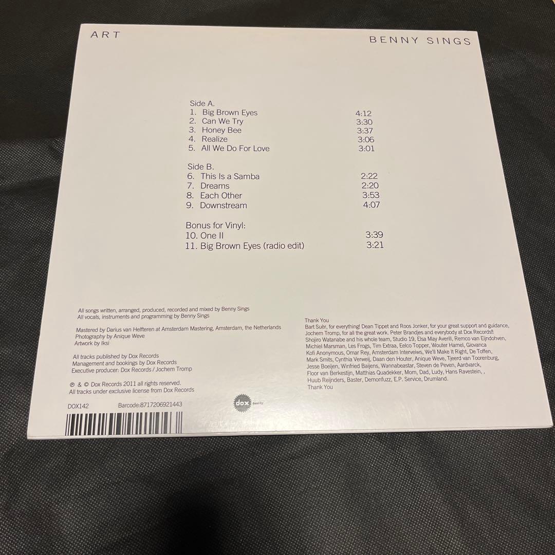 200枚限定盤 Benny Sings Art 初版　オリジナル　レコード