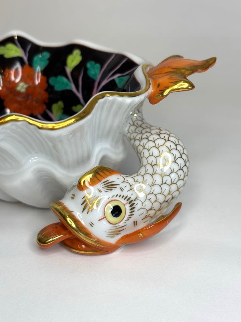 HEREND ヘレンド　マカオ（MAC） アッシュトレイ ドルフィンシノワズリ