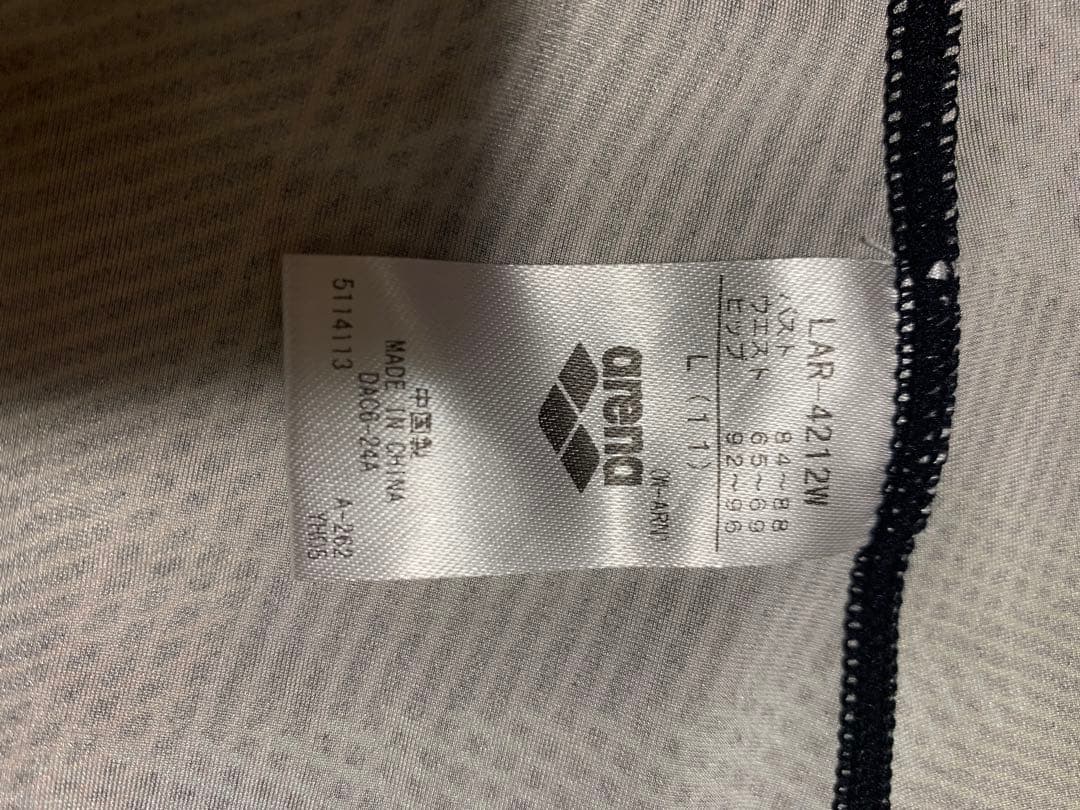 アリーナ　幾何学模様 マルチカラースイムスーツ　Lサイズ