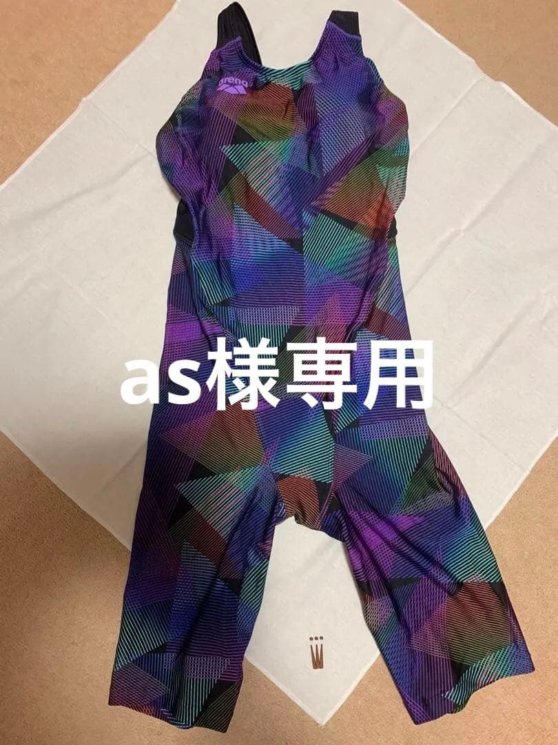 アリーナ　幾何学模様 マルチカラースイムスーツ　Lサイズ