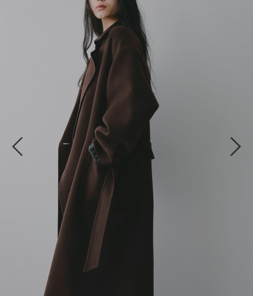 2025年美品　apart by カシープ3WAYスタンドロングコート　ブラウン