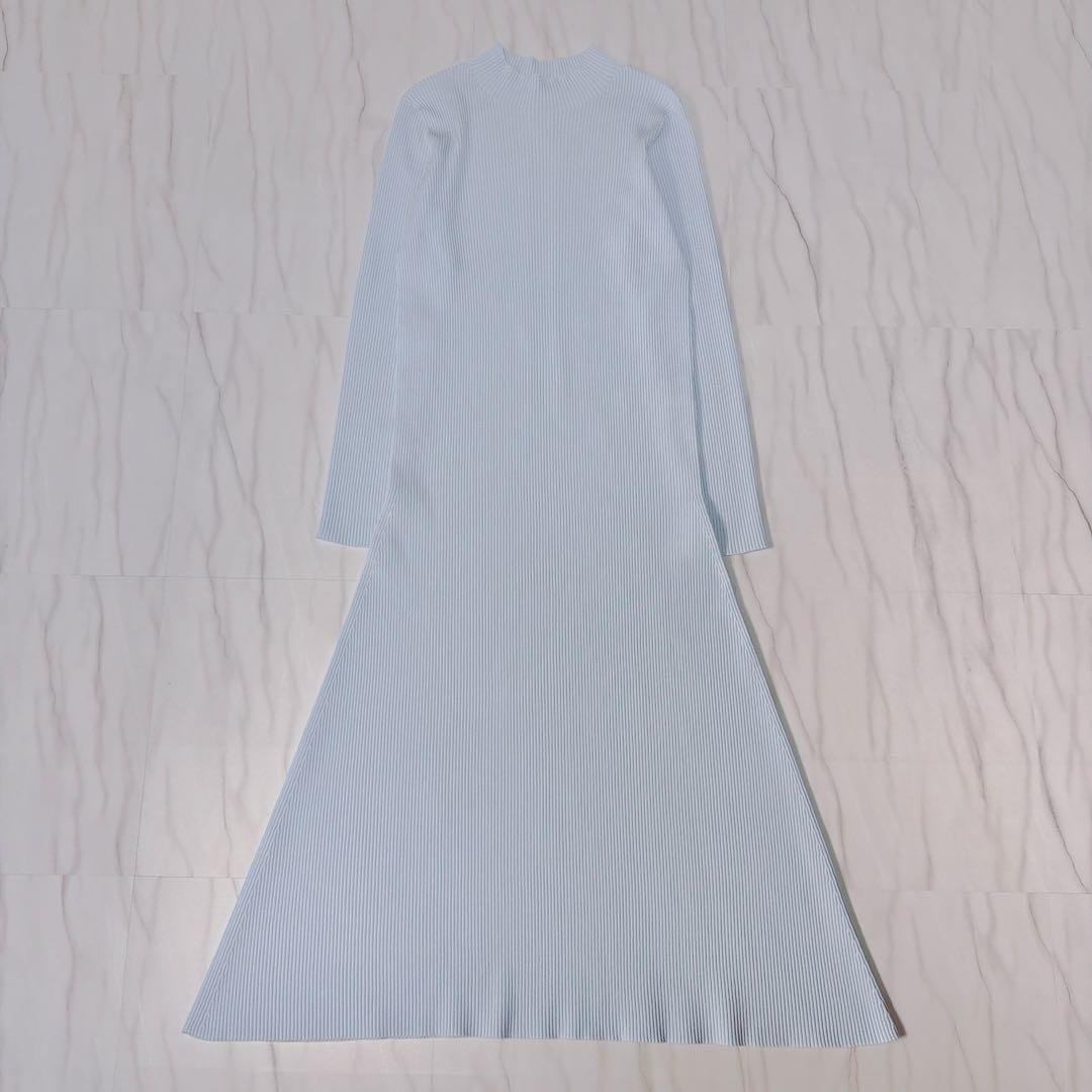 CFCL PORTRAIT LONG SLEEVE DRESS アイスブルー 1