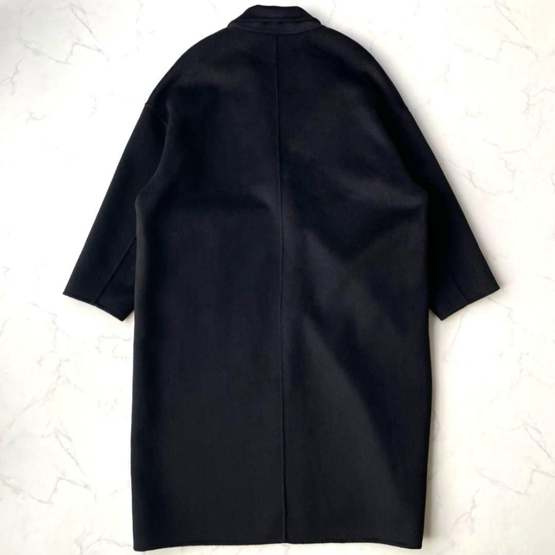 アンプーファム unpeu femme チェスターコート ウール ブラック F