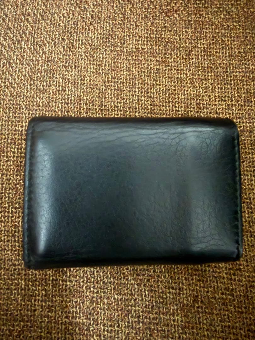 BALENCIAGA 黒 レザー 三つ折り財布