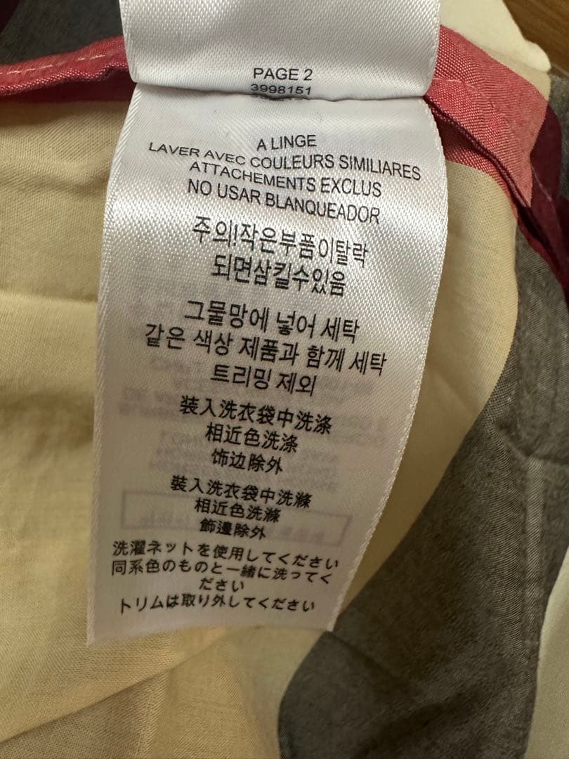 ゆ*ン様 Burberry Children チェック柄長袖ワンピース 160c