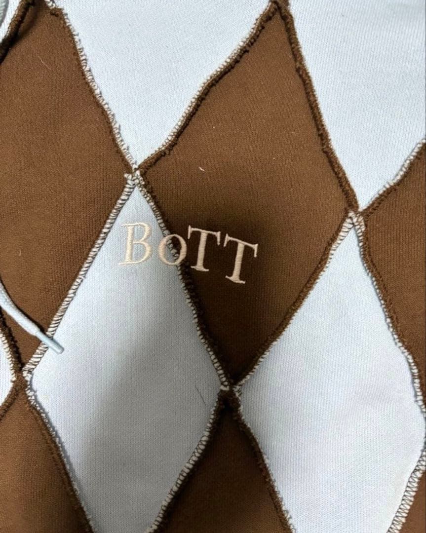 BOTT ダイヤモンドパターン パーカー