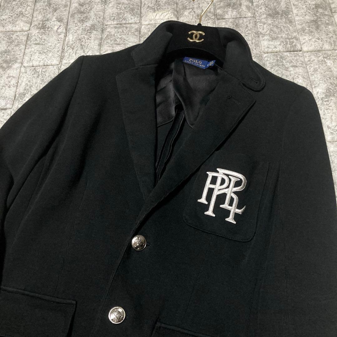 RIKArika　ラルフローレン　テーラードジャケット　ロゴエンブレム